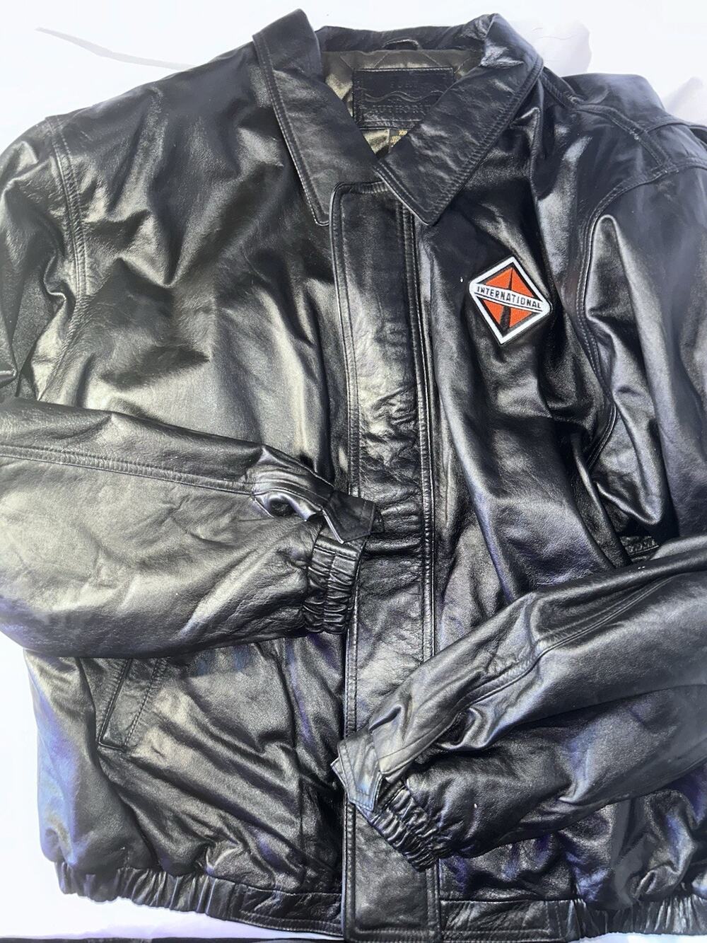 Port Authority International Genuine Leather Jacket Bomber Men’s 2XL